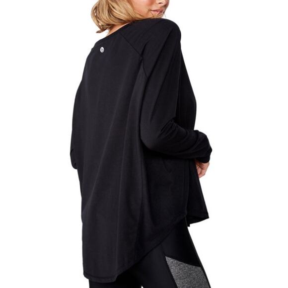 COTTON ON BODY Women's Active Rib Long Sleeve Top Black XS Relaxed Fit NWT - Picture 3 of 13